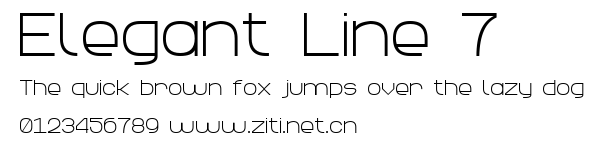 Elegant Line 7.ttf字體轉換器圖片