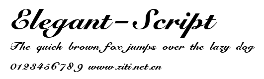 Elegant-Script.ttf字體轉換器圖片