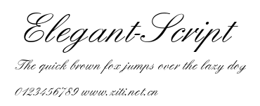 Elegant-Script.ttf字體轉換器圖片