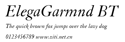 ElegaGarmnd BT.ttf字體轉換器圖片
