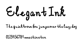 Elegant Ink.ttf字體轉換器圖片