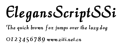 ElegansScriptSSi.ttf字體轉換器圖片