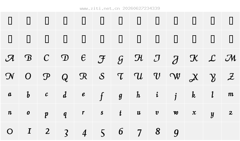 字符映射圖