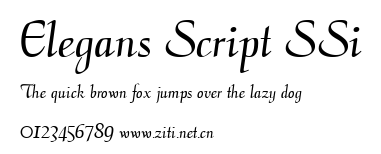 Elegans Script SSi.ttf字體轉換器圖片
