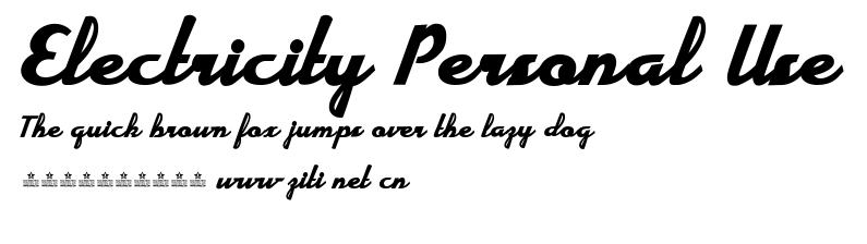Electricity Personal Use.ttf