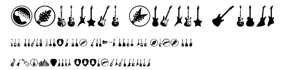 Electric Guitar Icons.ttf