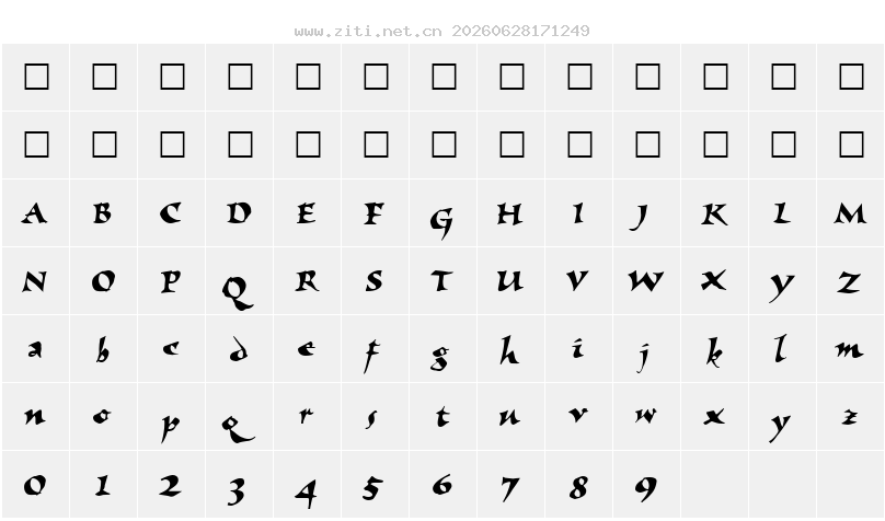 字符映射圖