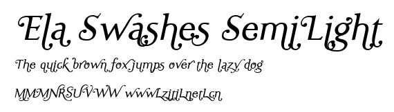 Ela Swashes SemiLight.ttf