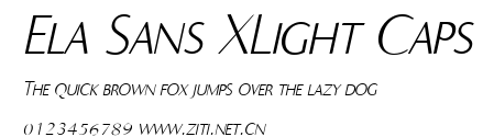 Ela Sans XLight Caps.ttf
