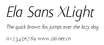Ela Sans XLight.ttf