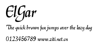 ElGar.ttf字體轉換器圖片