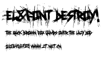 El&Font Destroy!.ttf字體轉換器圖片