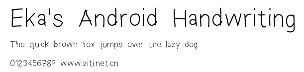 Eka's Android Handwriting.ttf
