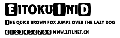 EitokuIniD.ttf字體轉換器圖片