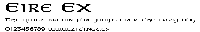 Eire Ex.ttf字體轉換器圖片