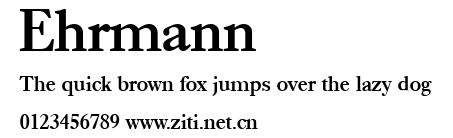 Ehrmann.ttf字體轉換器圖片