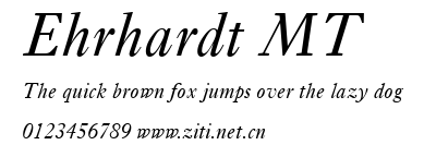 Ehrhardt MT.ttf字體轉換器圖片
