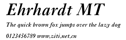 Ehrhardt MT.ttf字體轉換器圖片