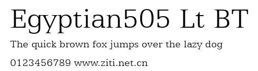 Egyptian505 Lt BT.ttf