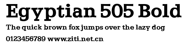 Egyptian 505 Bold.ttf