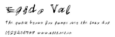 Egido Val.ttf字體轉換器圖片