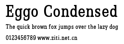 Eggo Condensed.ttf字體轉換器圖片