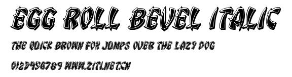 Egg Roll Bevel Italic.ttf