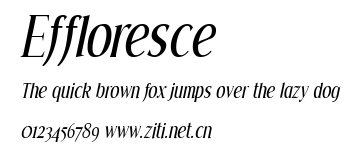 Effloresce.ttf字體轉換器圖片