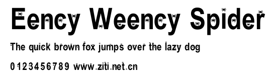 Eency Weency Spider.ttf