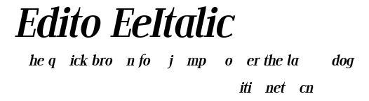 Edito EeItalic.ttf