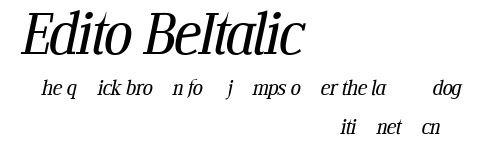 Edito BeItalic.ttf