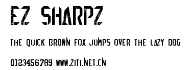 EZ Sharpz.ttf字體轉換器圖片