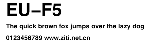 EU-F5.ttf字體轉換器圖片