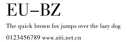 EU-BZ.ttf字體轉換器圖片