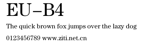 EU-B4.ttf字體轉換器圖片