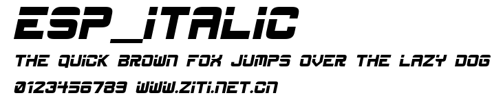 ESP_Italic.ttf字體轉換器圖片