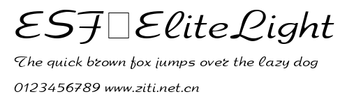 ESF-EliteLight.ttf字體轉換器圖片