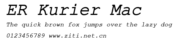 ER Kurier Mac.ttf字體轉換器圖片