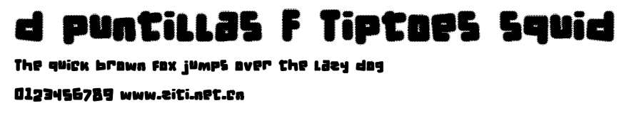 d puntillas F Tiptoes squid.ttf
