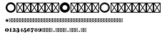 Dauber Hand Numerals.ttf字體轉換器圖片