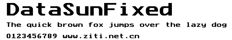 DataSunFixed.otf字體轉換器圖片