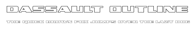 Dassault Outline.ttf字體轉換器圖片