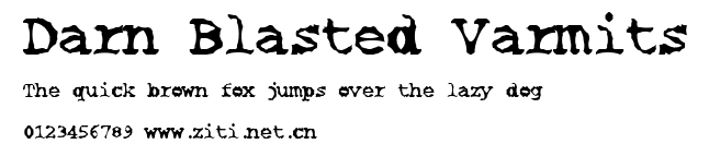 Darn Blasted Varmits.ttf