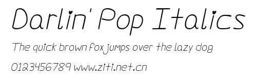 Darlin' Pop Italics.ttf