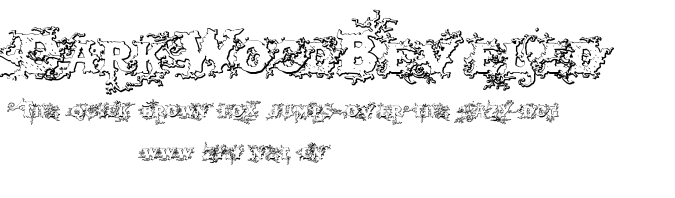 DarkWoodBeveled.ttf字體轉換器圖片