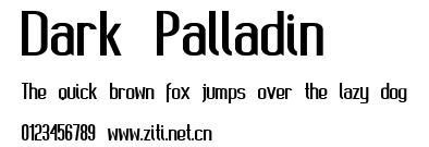 Dark Palladin.ttf字體轉換器圖片
