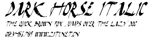 Dark Horse Italic.ttf