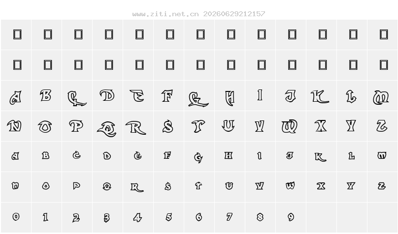 字符映射圖