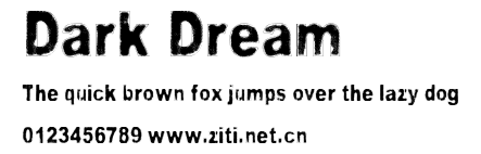 Dark Dream.ttf字體轉換器圖片