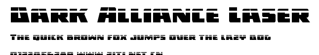 Dark Alliance Laser.ttf字體轉換器圖片
